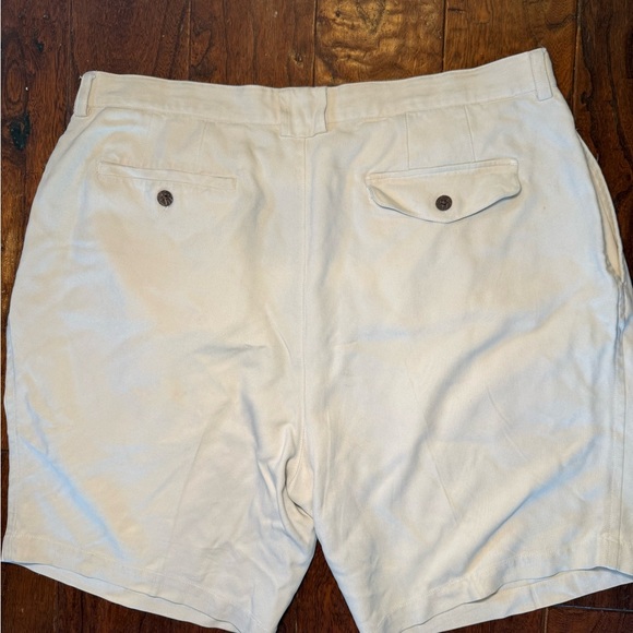 Tommy Bahama Shorts Men's Size 40 Cream 100% Silk Golf Dress Pleated Preppy Mens - Picture 6 of 9